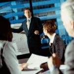 Business executives in a meeting